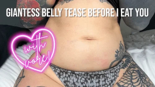 Goddess Jade Store - Giantess Belly Tease Before I Eat You
