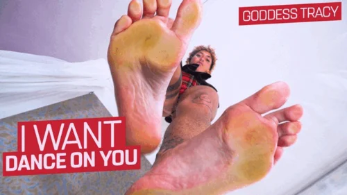 Femdomsquad Video Store - I want to dance on you ( Giantess Feet & Foot Humiliation with Goddess Tracy ) - 4K UHD MP4