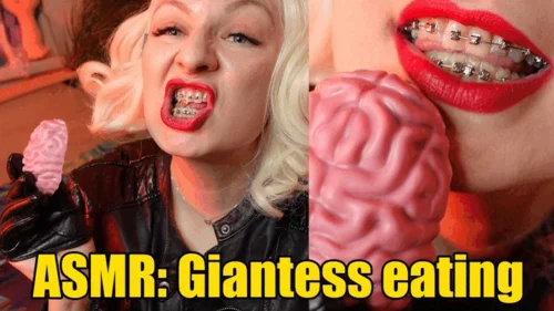 Secret Life Of Kinky Fetish Milf - ASMR: Giantess eating brain (4K)