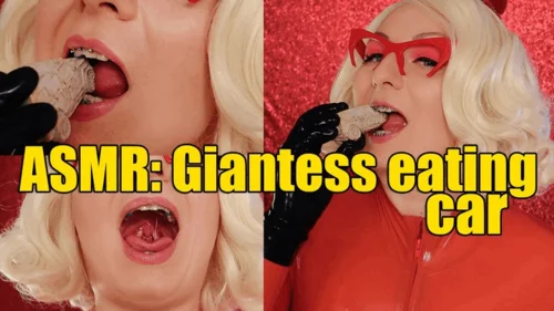 Secret Life Of Kinky Fetish Milf - ASMR: Giantess eating car (720p)