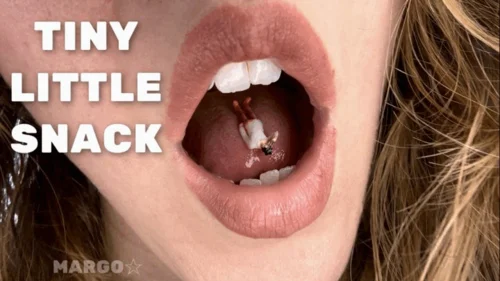 Margo Starr - Giantess has a Tiny Snack Vore POV
