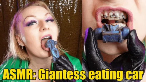 Secret Life Of Kinky Fetish Milf - ASMR: mukbang fetish, Giantess eating car (720p)