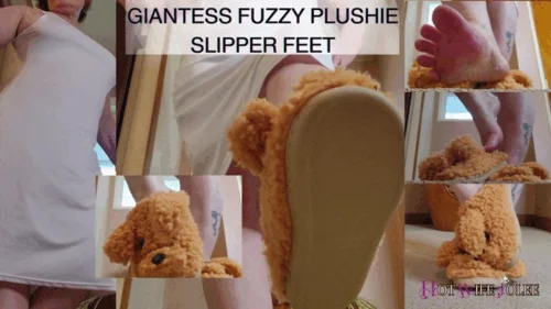 Hot Wife Jolee's Fetish Clips - Giantess Fuzzy Plushie Slippers Roleplay!