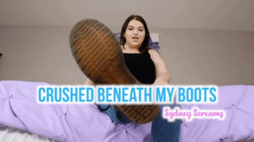 Sydney's Fetish Fantasies - Crushed Beneath My Boots - An unaware giantess scene features boot domination, GTS, shrunken man, Doc Martens, jeans fetish, and female domination - 720 MP4