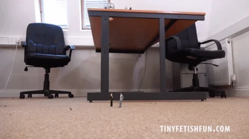 European Giantess - Tinyfetishfun - TFF1683 - Office Secretary Ivy Rain is our Pantyhose wearing Giantess - 1080 HD MP4