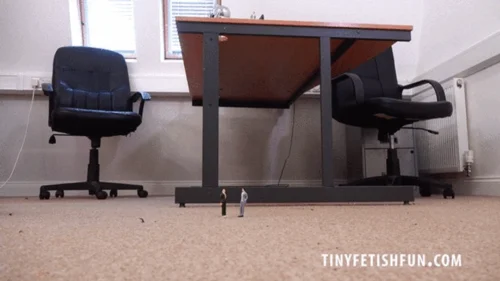 European Giantess - Tinyfetishfun - TFF1683 - Office Secretary Ivy Rain is our Pantyhose wearing Giantess - 4K UHD MP4