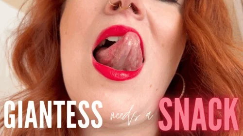 Goddesseviefade - Giantess needs a SNACK