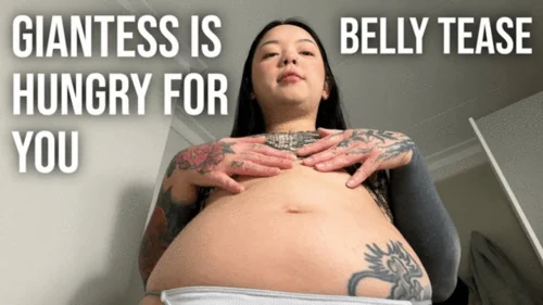 Goddess Jade Store - Giantess Is Hungry For You - Belly Tease
