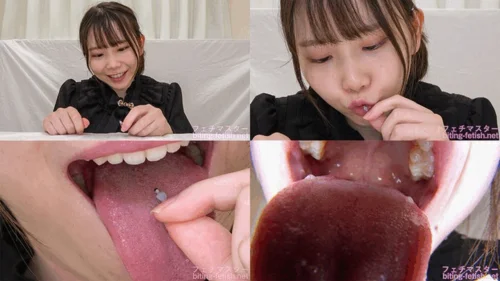 Japanese Asian Biting Mouth Fetish - Kozue Fujita - Giantess ASMR - Giant cute girl makes dwarf ejaculate repeatedly in her mouth and swallow him whole - 1080p