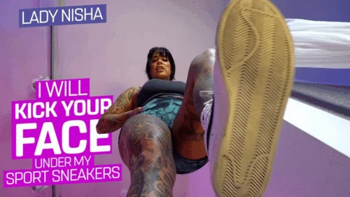 Femdomsquad Video Store - I will punish you under my sports sneakers ( Shrinking &amp;amp; Giantess Feet with Lady Nisha ) - 640p wmv