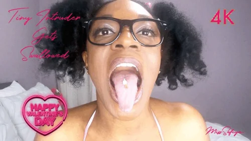 Miss Safiya - Tiny Intruder Gets Swallowed - 4K