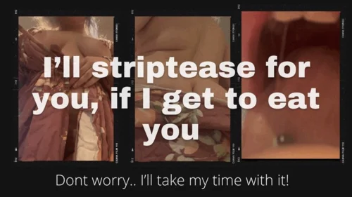 Thehairygiantess - Giantess Phoenix Lets You Enjoy Her Striptease In Exchange For Vore- 4K
