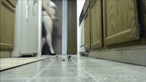Goddess Sereph Doll - Giantess Squishes Cars and Army Men