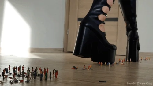 Heels Daze Org - Giantess Crushing Tons of Tinies