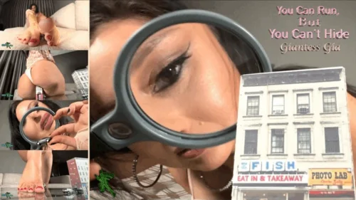 Sizeplay Productions - You Can Run, But You Can't Hide Featuring Giantess Gia