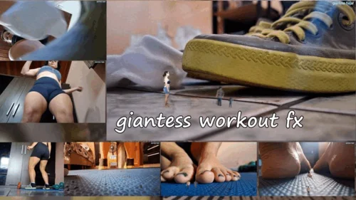 Giantess Hajar - giantess workout fx