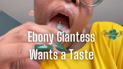 Splurge For Royal Ro - Ebony Giantess Wants a Taste HD MP4 1080p Royal Ro - vore, tiny man figures, belly button fetish, ebony goddess, mouth fetish, ebony ass fetish, tit worship, thong