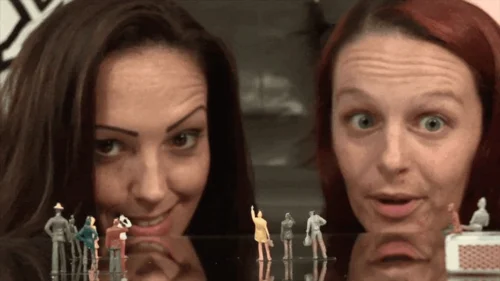 Ginary's Giantess Adventures - Giantess Natalie Charm & Slyyy Devour Group Of Shrunken Human Tinies (HD 1080p MP4)