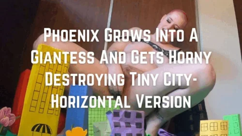 Thehairygiantess - Phoenix Grows Into A Giantess And Destroys Tiny City- Horizontal 4k