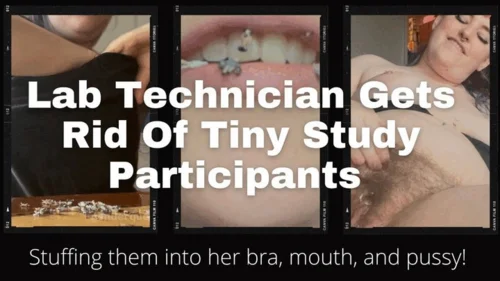 Thehairygiantess - Lab Tech Vores Tiny Study Participants- 4k HD