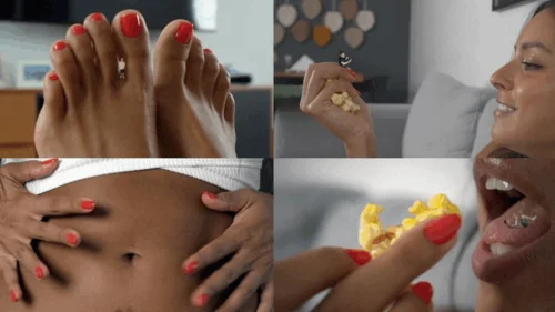 Rise Of The Giantess - Eating Tiny People just like Popcorn - Giantess Enola 720