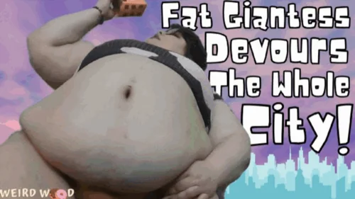 Woods Kink Cafe - Fat Giantess Vores the Whole City! - WMV