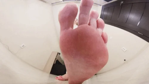 Under Giantess Soles - Bea - young barefooted girl VR 360 5,7K