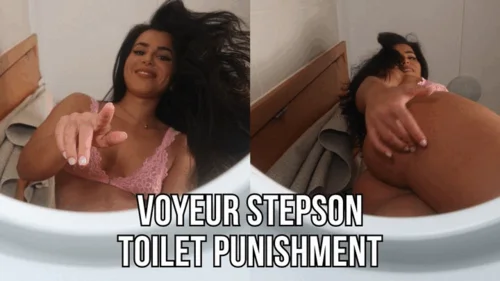 Lalo Cortez And Vanessa - Voyeur stepson toilet punishment - Lalo Cortez and Vanessa