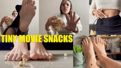 Rise Of The Giantess - Tiny Movie Snacks - Gigantic Andrea 4k