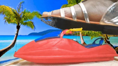 Mxdominionakacrushgoddess Clips - Giantess Destroys Jet ski at Beach 4K smaller