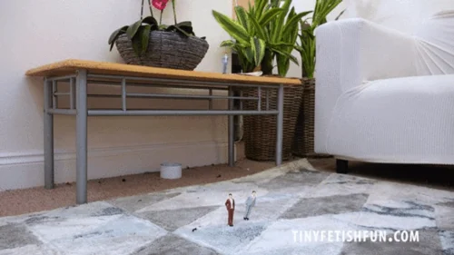 European Giantess - Tinyfetishfun - TFF1706 - Blonde Giantess Cherry English Comes across a group of Tiny Guys in her Lounge - 4K UHD MP4