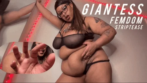 Lilith Londons Fat Farm - Giantess Femdom Striptease for tiny