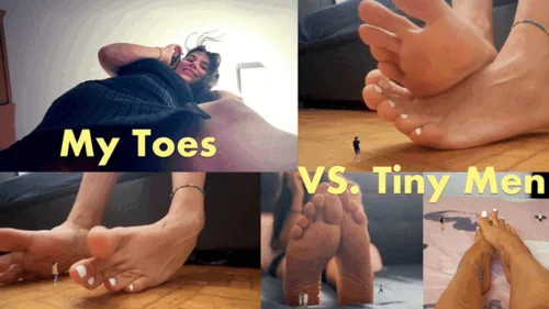 Rise Of The Giantess - Giantess Toes versus Tiny Men 4k