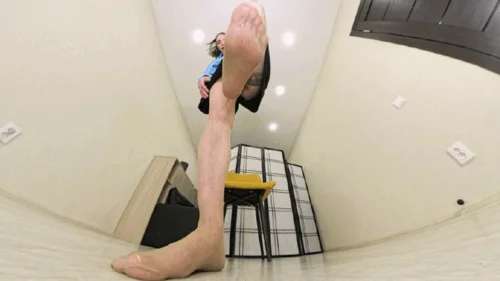 Under Giantess Soles - Olivia - I decided to crush you with my bare foot VR 360 8K