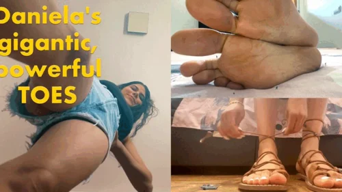 Rise Of The Giantess - Daniela's powerful, gigantic toes 720