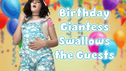 Nicknatss - Birthday Giantess Swallows the Guests