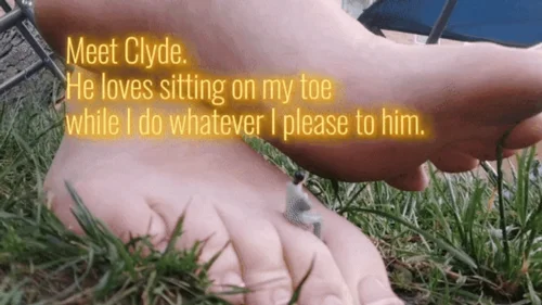 Indieharlot - My Tiny Chilling On My Giant Toes and Knee PHOTO SET