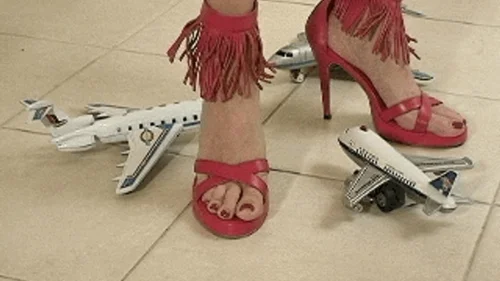 The Power Of Feet - Giantess series red - SD WMV