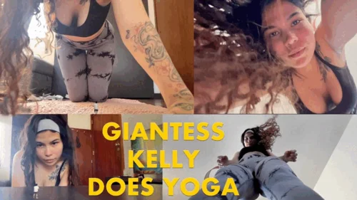 Rise Of The Giantess - Giantess Kelly does Yoga 4k (Latina Giantess)
