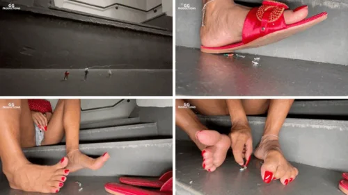 Giant Brazilian Women - Finding tiny ones on the building stairs (MP4-HD 1080p)