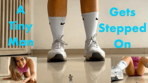 Rise Of The Giantess - A Tiny Man to Squish - Giantess Gabriela 4k