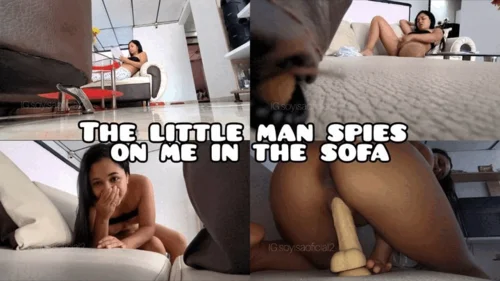 Soyisaoficialx - Giantess, tiny man spies me under sofa