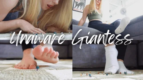 Goddess Lucie - Unaware Giantess Stomps Around- Shrinking Fetish, Tiny Man POV