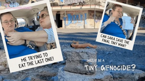 Octogoddess Femdom Step-mommy - Will it be a Tiny Genocide? Gentle Giantess Sara Star protects tiny man species from hungry MiLF OctoGoddess 720p