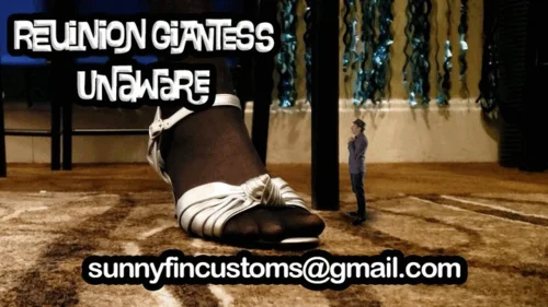 Sunny Fin - Reunion Giantess Unaware- Sunny Finn dazzles in this fun unaware giantess clip featuring special effects, nylon-covered feet, and more