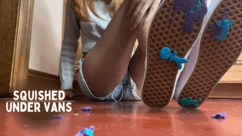 Aria Nicole - Squished Under Vans 4K