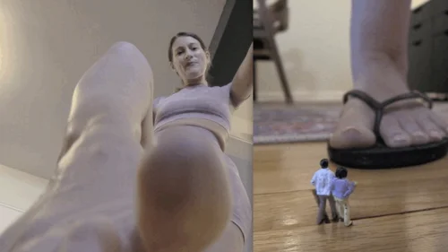 Jamie Daniels - Everything Else - CONSTANCE GIANT LANDLORD - Constance, Giantess, Foot Fetish, Vore, Tiny figures, Flip Flops - MP4