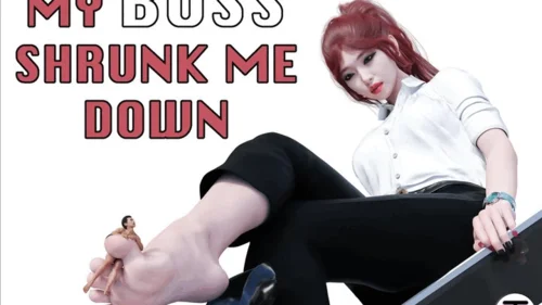 Giantess And Tiny - My boss shrunk me down
