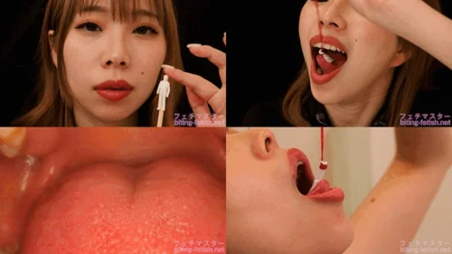 Japanese Asian Biting Mouth Fetish - Kozue Minami - Female Guard Shrinks and Interrogates Criminals, then Devours Them with Her Gigantic Mouth - 1080p