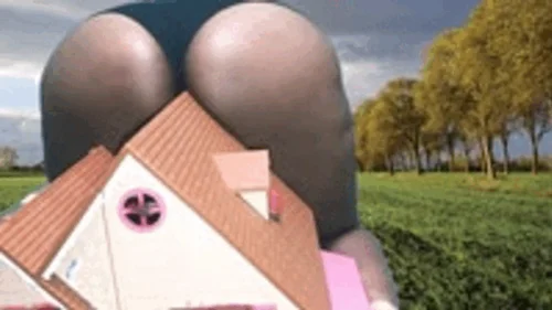 Mxdominionakacrushgoddess Clips - Giantess Tries to Stink out Tinies from House 1080